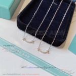 AAA Replica Tiffany Mini T Smile Diamonds Pave Necklace For Sale